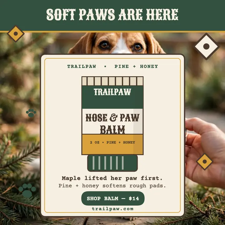 Trailpaw paw balm tube launch post template
