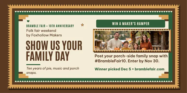 Bramble Fair family photo contest template