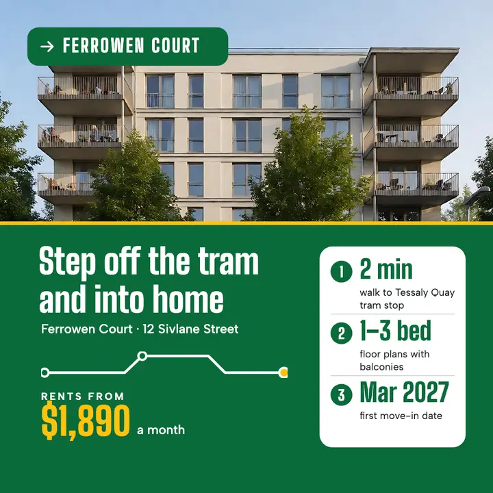 Ferrowen Court apartments by the tram stop template