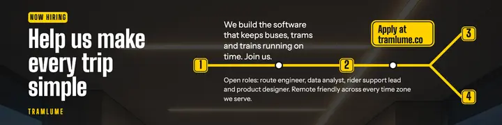 Tramlume hiring banner, wayfinding signage: hiring linkedin banner template