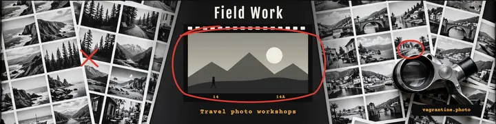 Field Work travel photo workshops LinkedIn banner: travel photography linkedin banner template