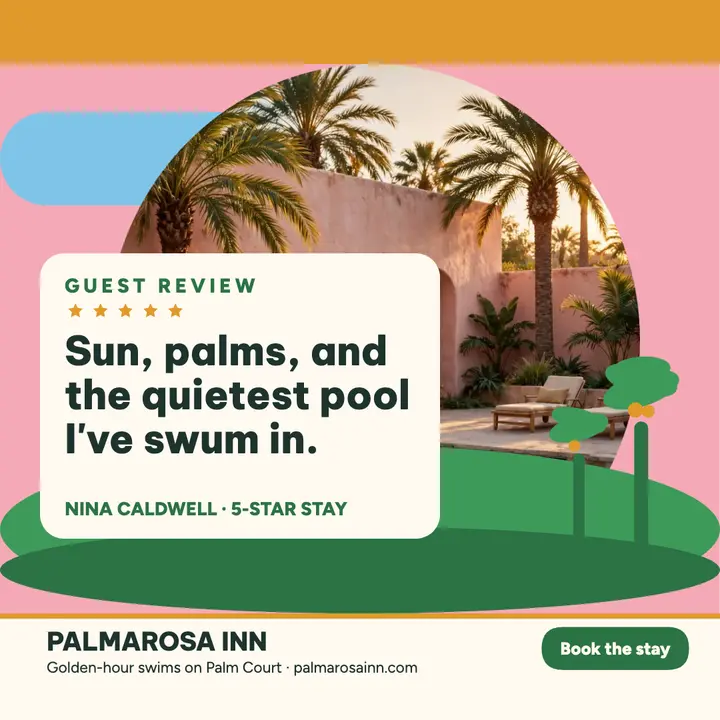 Palmarosa Inn tropical review post: hotel review post template