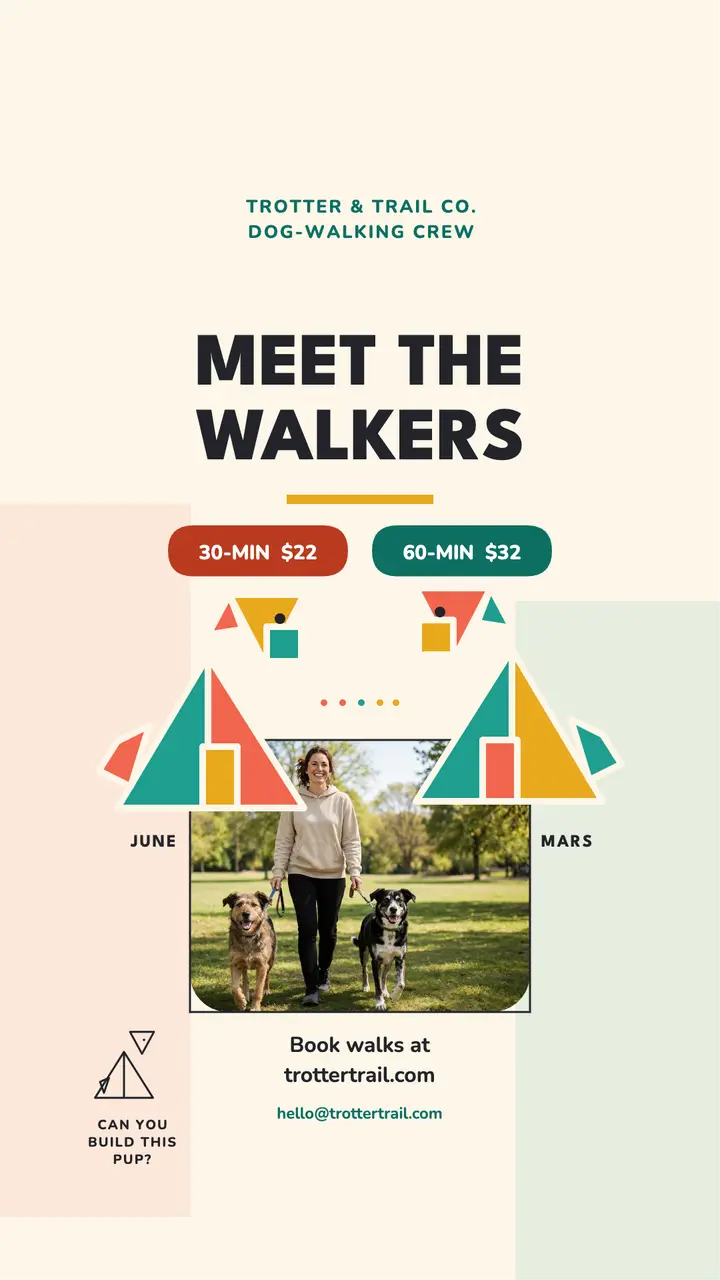 Trotter and Trail meet the walkers story template