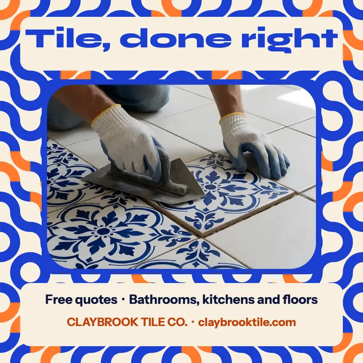 Tile, done right installer promo post template