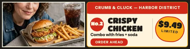 Crumb and Cluck combo billboard template