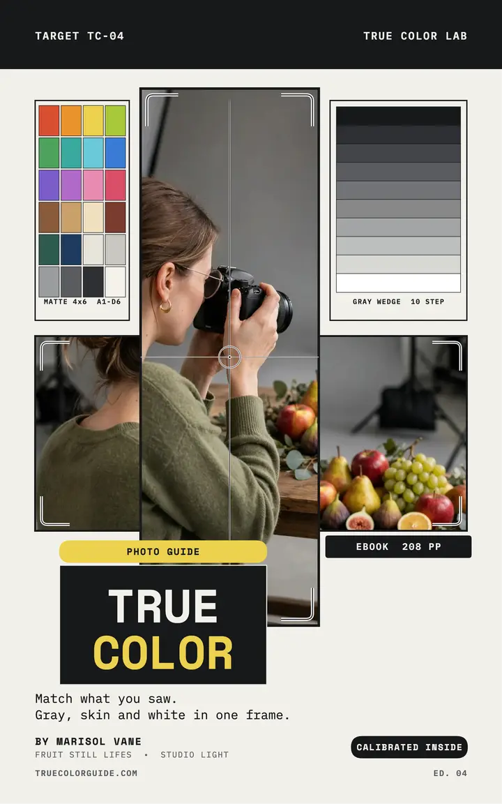 True Color photo guide ebook cover template