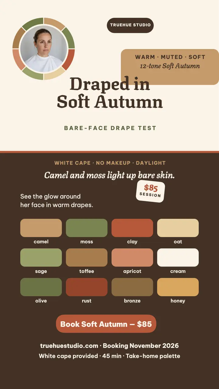 Truehue soft autumn drape story template