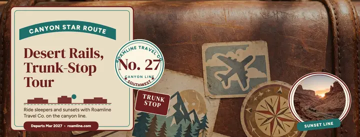 Roamline trunk-stop rail tour cover template