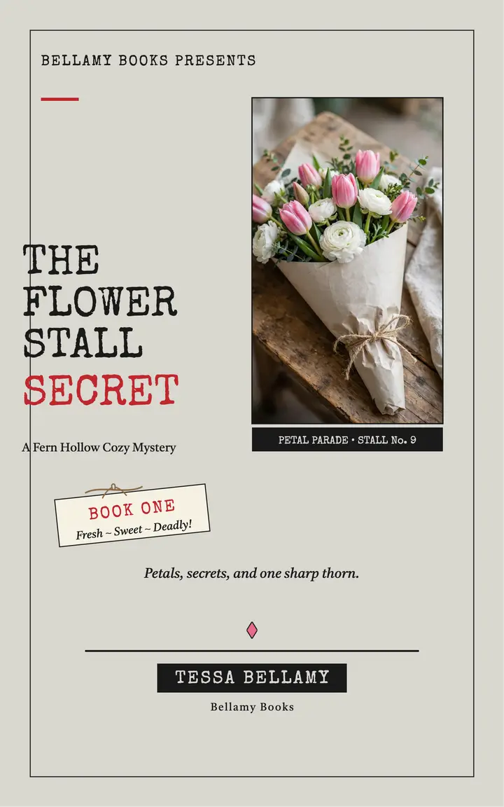 Flower stall secret tulip ebook cover template