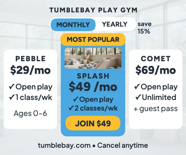 Tumblebay play gym tiers ad template