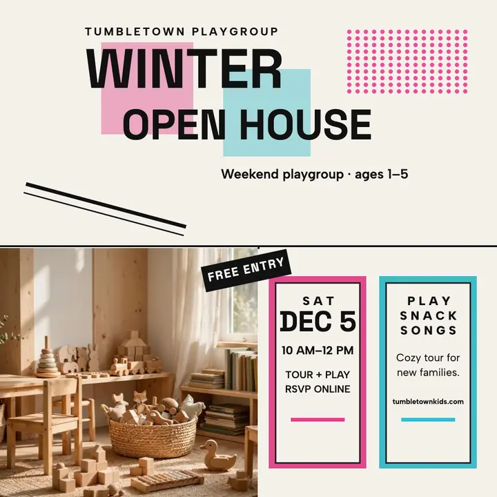 Tumbletown Playgroup winter open house post template