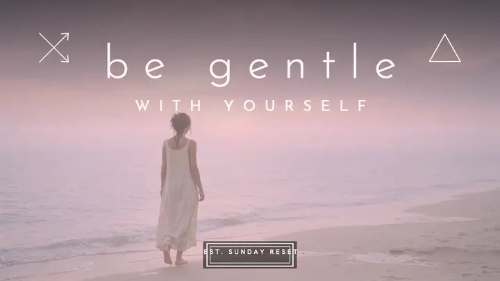 Be gentle faded pastel thumbnail template