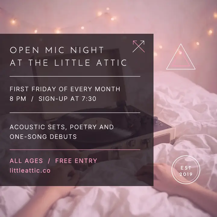 The Little Attic open mic post template
