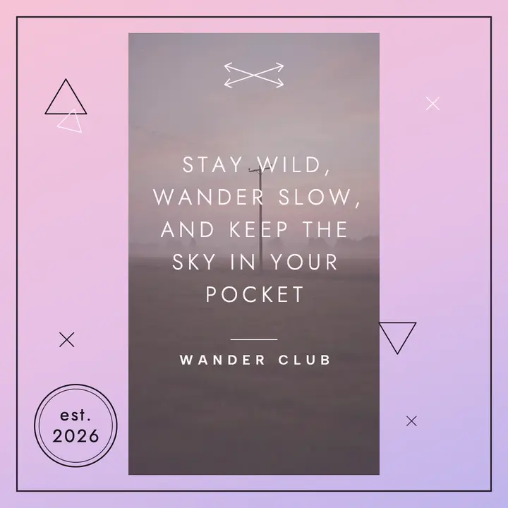Wander slow quote post template