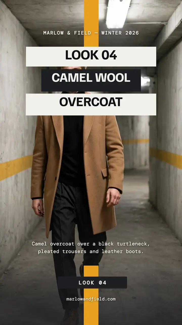 Marlow and Field winter overcoat story template