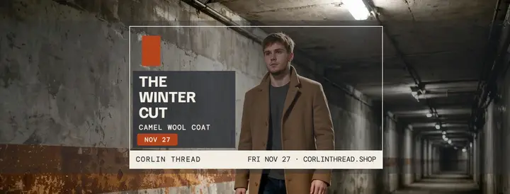 Corlin Thread winter overcoat tunnel cover template