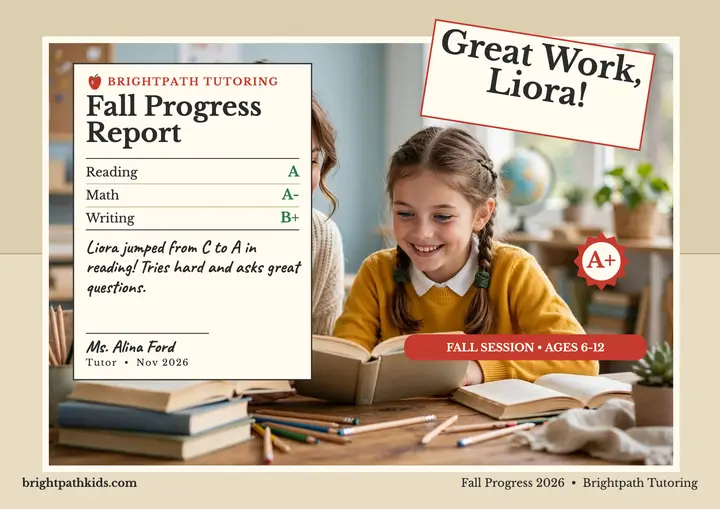 Brightpath fall progress report template