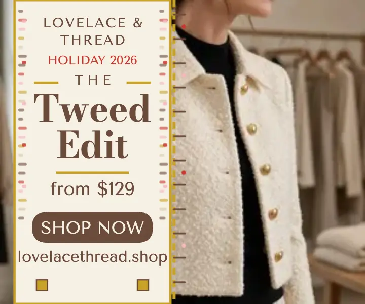 Lovelace tweed edit boutique ad template