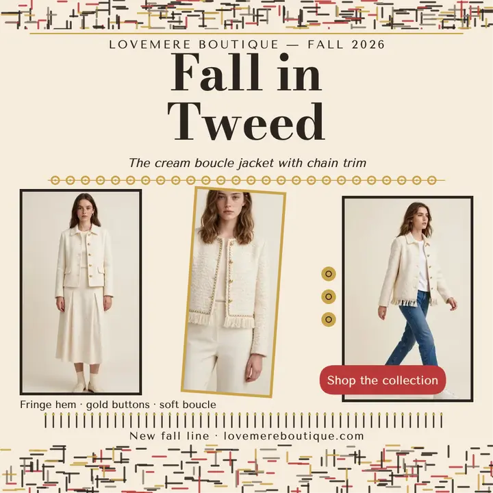 Lovemere Boutique tweed fall post template