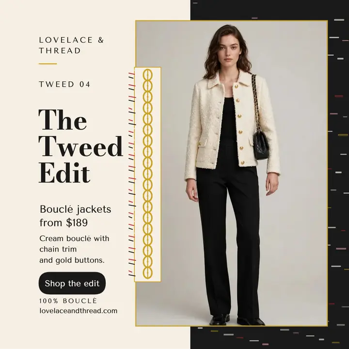 Lovelace and Thread tweed jacket post: tweed jacket post template