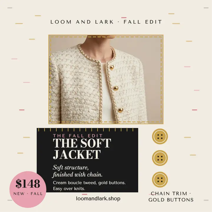 Loom and Lark soft jacket fall edit template