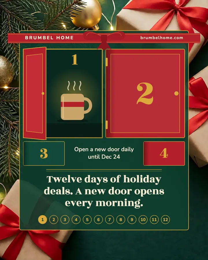 Twelve days of holiday deals advent calendar post template