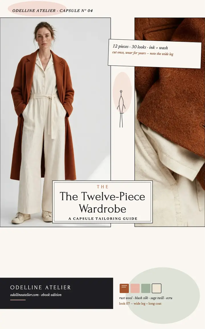 Odelline Twelve-Piece Wardrobe ebook cover template