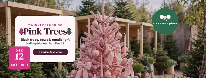 Twinkleblush pink tree lot cover template