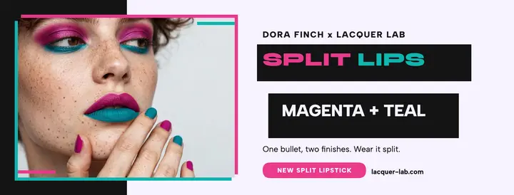 Split lips launch cover, Lacquer Lab template