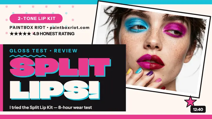 Split lip kit review thumbnail template