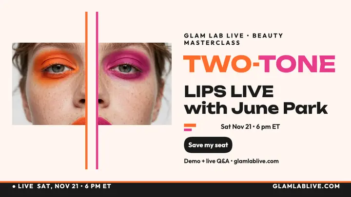 Glam Lab Live two-tone lips thumbnail template