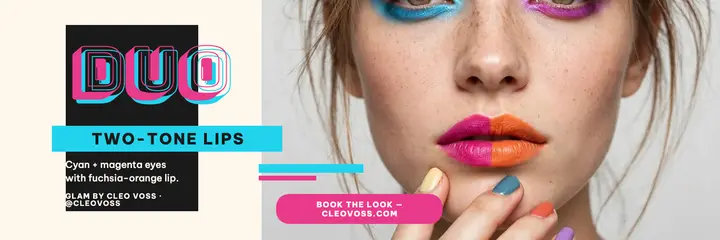 Two-tone glam creator header template
