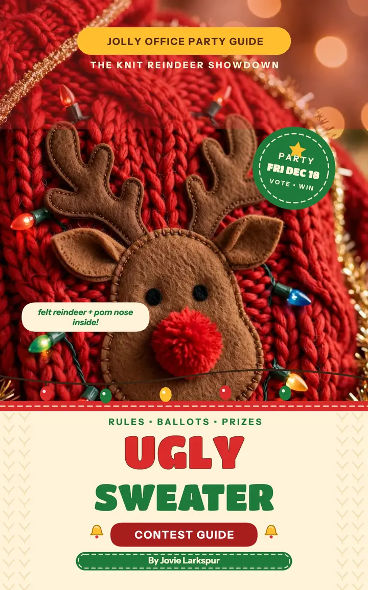 Ugly sweater contest guide ebook template