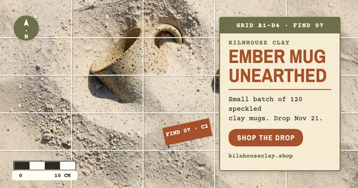 Ember Mug drop dig-site post template