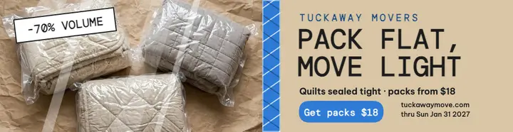 Tuckaway Movers vacuum pack billboard template