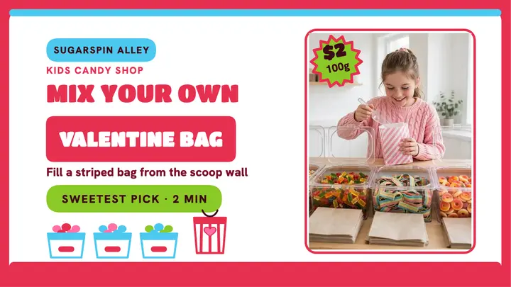 Sugarspin Alley mix your own Valentine bag thumbnail template