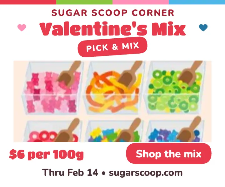 Sugar Scoop Corner Valentine mix ad template