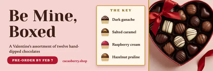 Cacaoberry Valentine's box template