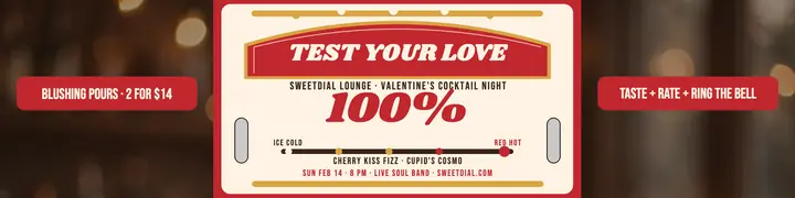 Sweetdial Valentine cocktail night banner template