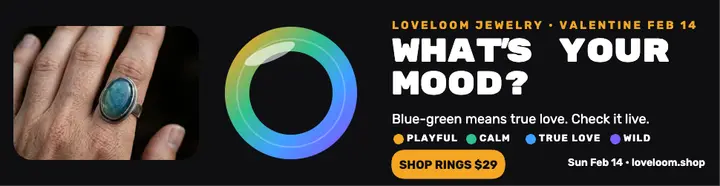 Loveloom Valentine mood check billboard template