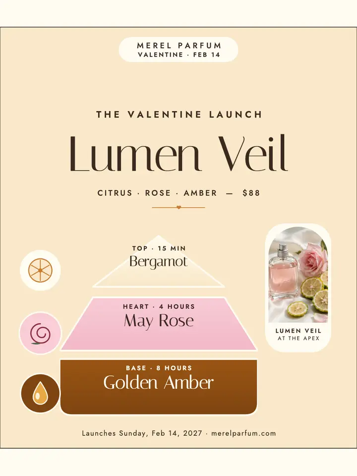 Lumen Veil Valentine perfume pyramid template