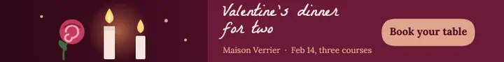 Valentine's dinner ad template