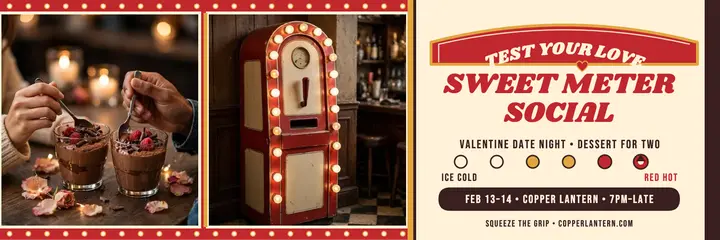 Sweet Meter Social Valentine header: valentine date night header template