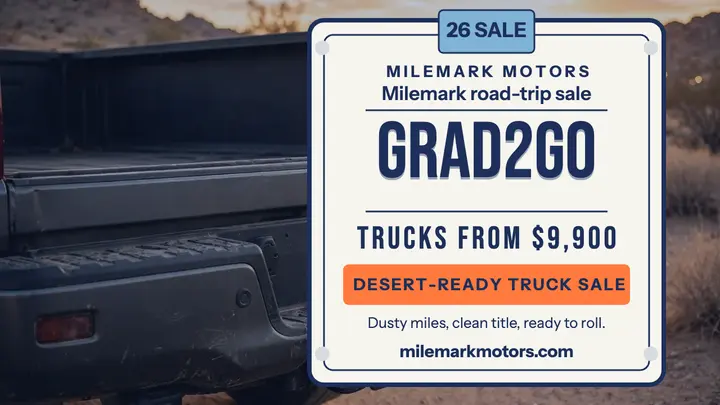Milemark Grad truck sale plate thumbnail template