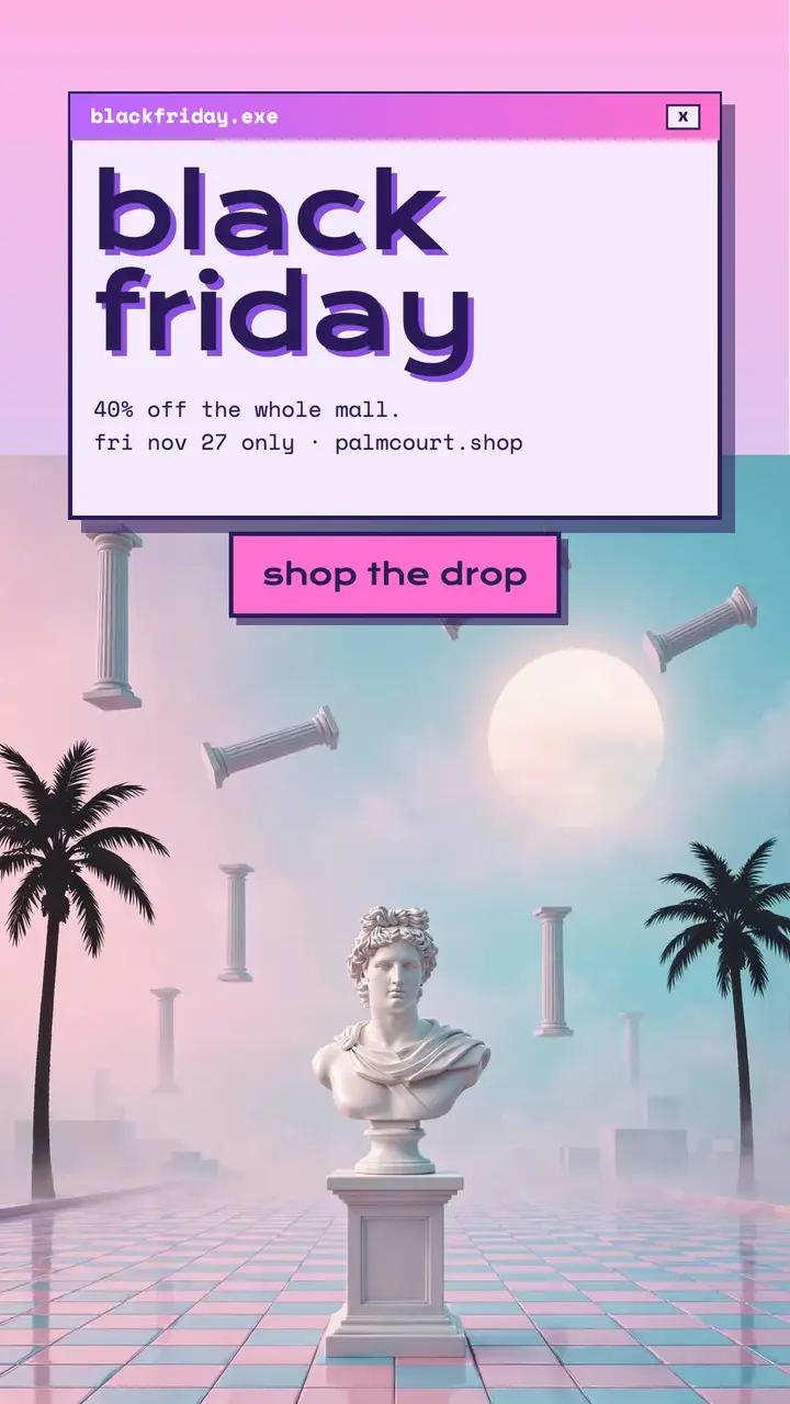 Palm Court Supply Black Friday story template