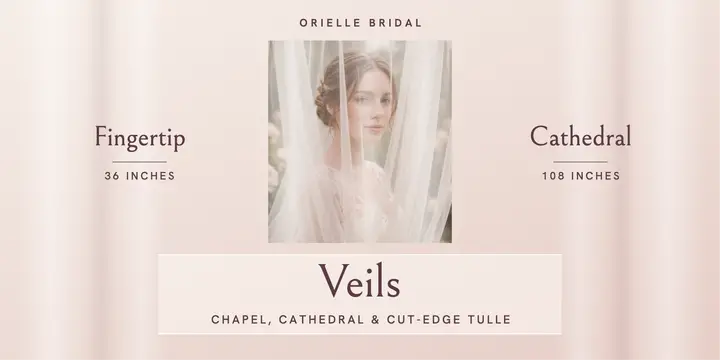 Orielle bridal veil collection post template