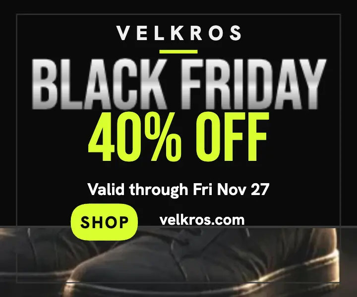 Velkros Black Friday sneaker sale ad template