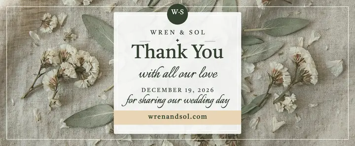 Wren and Sol vellum thank you voucher template