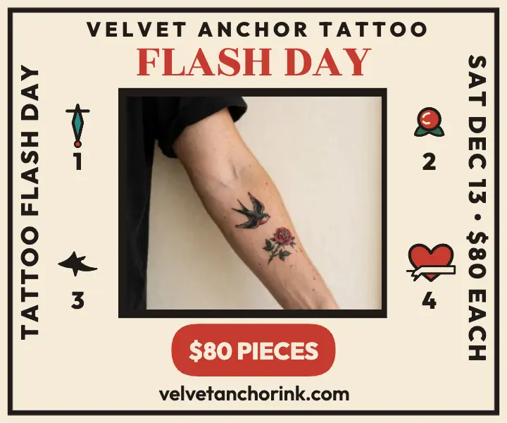 Velvet Anchor flash day ad template