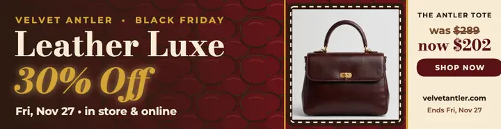 Velvet Antler Black Friday croc billboard template
